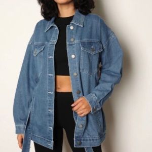 Ashley Vintage Charm Denim Jacket w/Belt ss Large